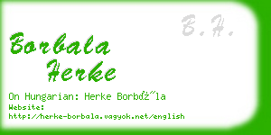 borbala herke business card